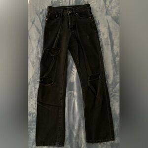 Aeropostale Women’s 90s Baggy Jeans Black, US Size 0 Reg